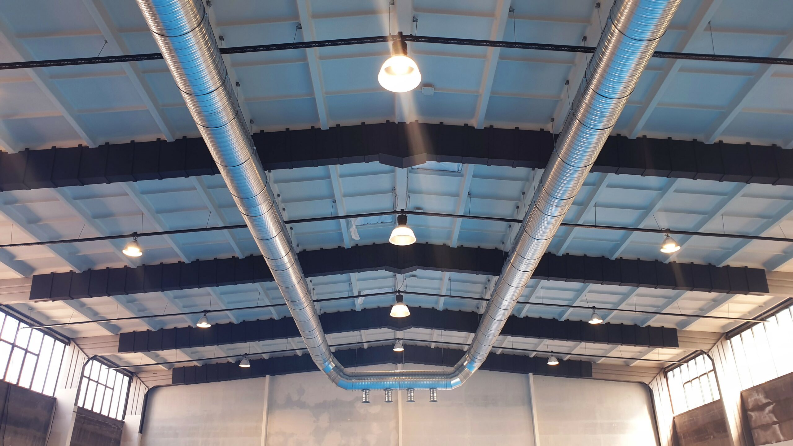 Lüftung der Halle im Wellenwerk 