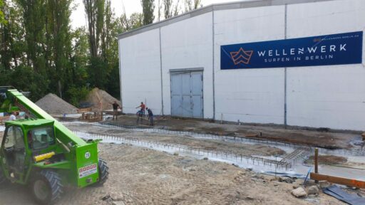 Wellenwerk Außenansicht der Halle