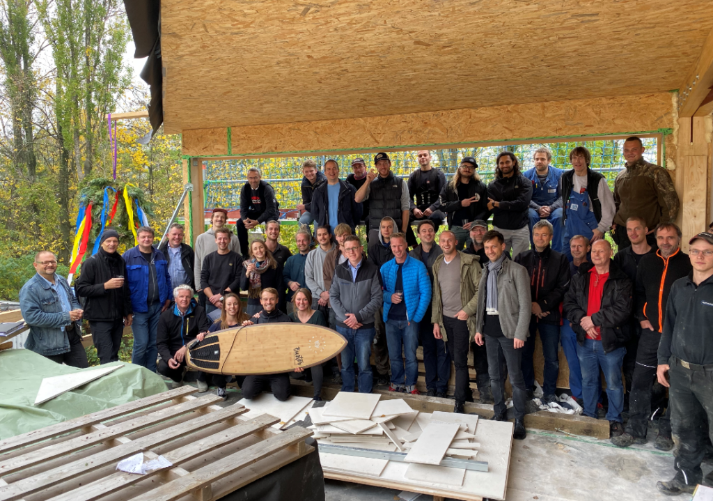 Richtfest Teamfoto Wellenwerk