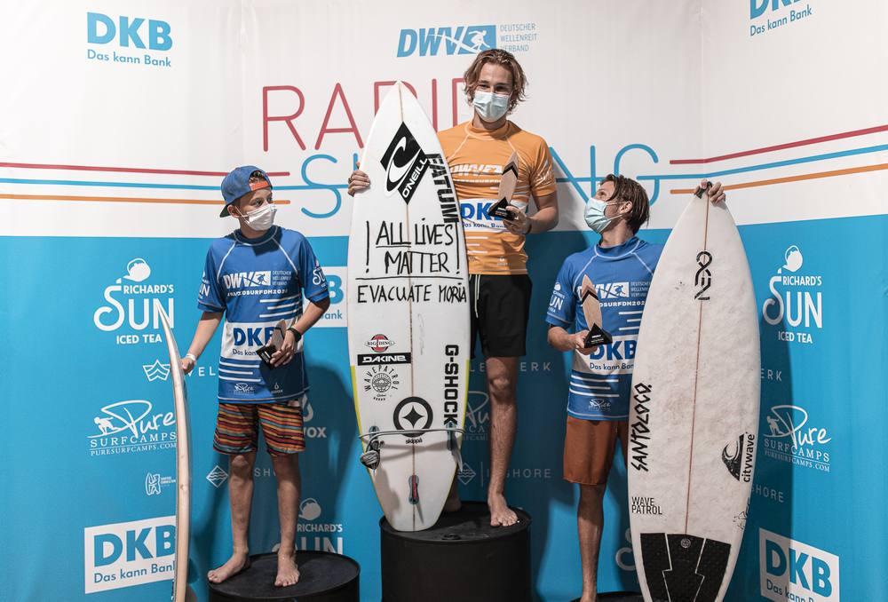 Podium der Open Men bei der Deutschen Meisterschaft 2020