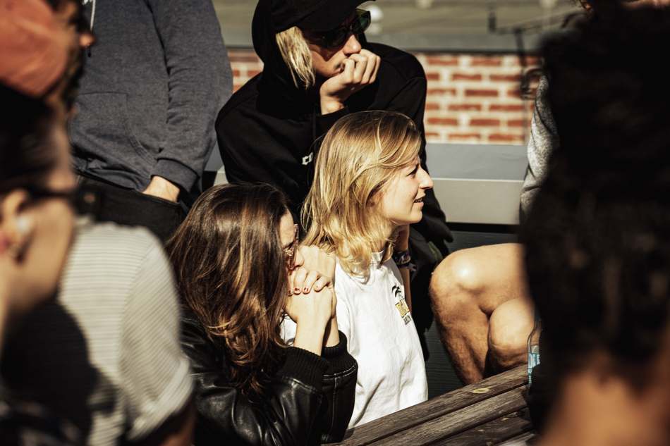 Audience at an event at Wellenwerk