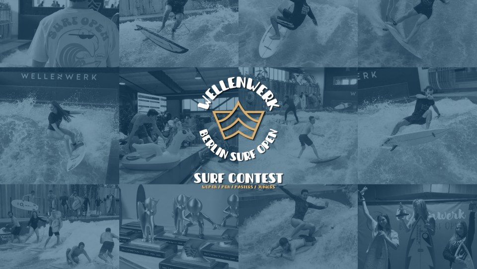 Berlin Surf Open 2026: Surf Contest am 14. November im Wellenwerk. Jetzt informieren und anmelden