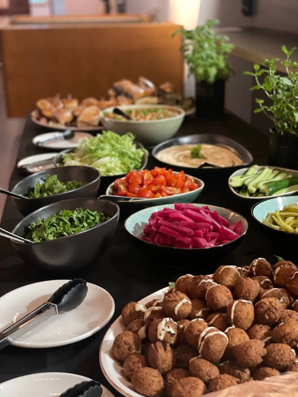 Fresh buffet from the Wellenwerk kitchen